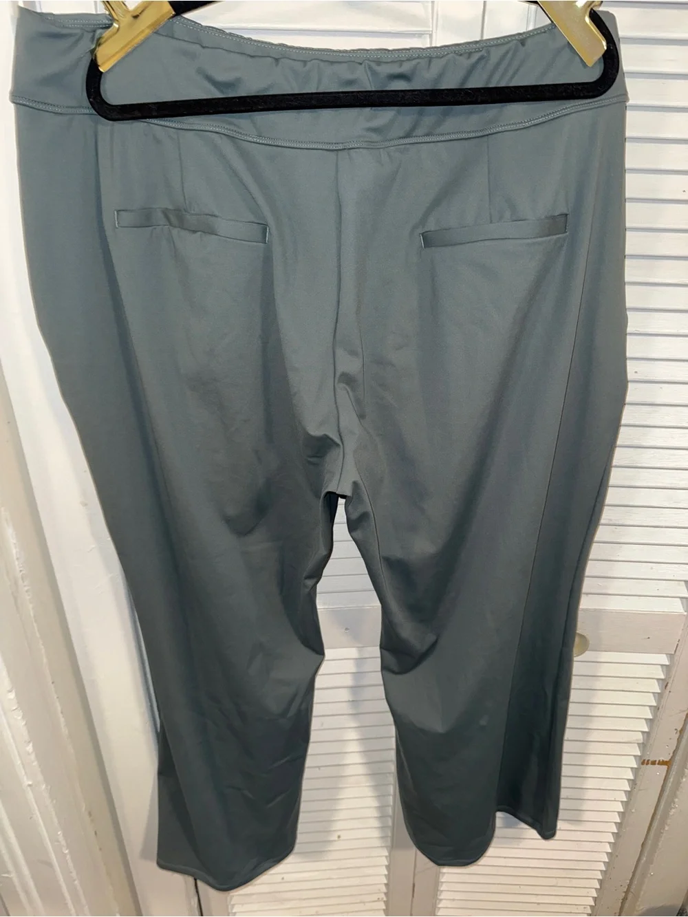 HALARA Wide-Leg Ponte Pants in Sage Green - Picture 5 of 5